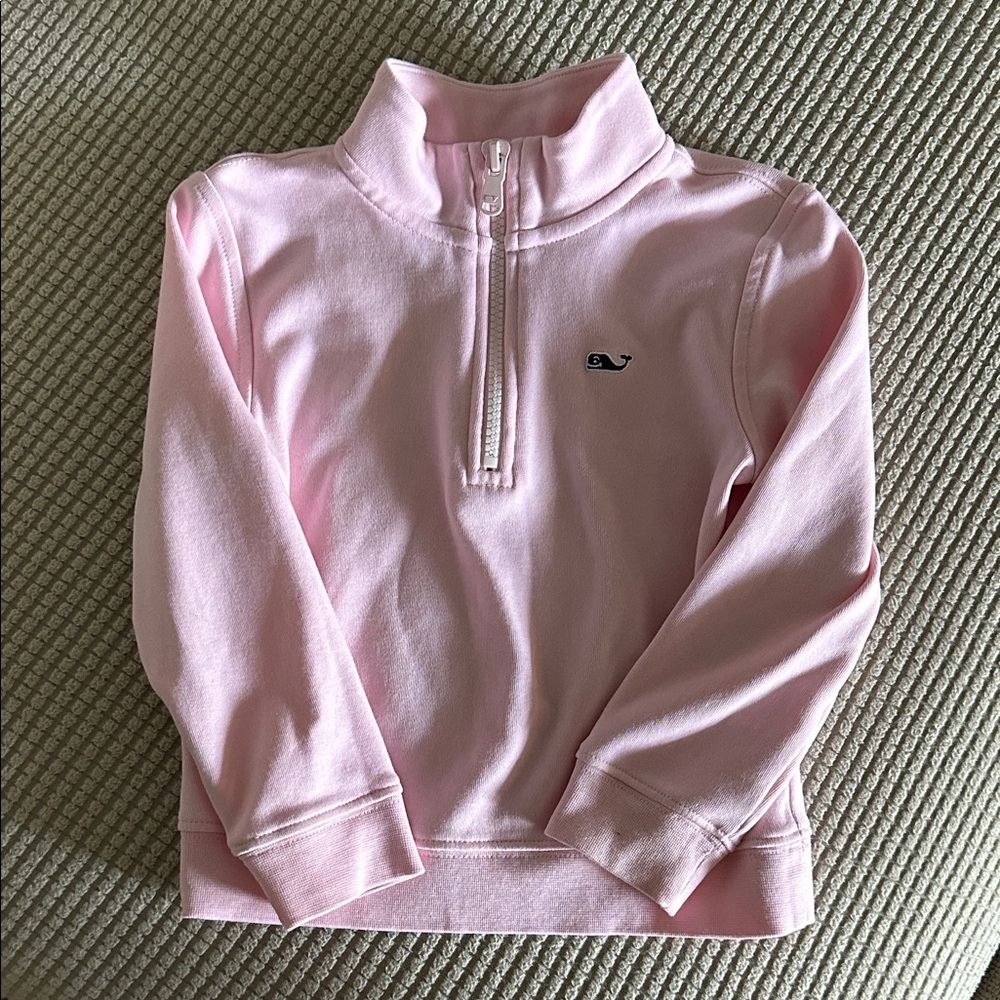 3T Vineyard Vines Pink Quarter-Zip Pullover